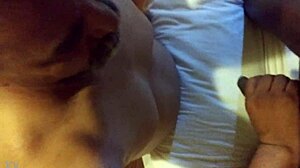 sucking black shemale's monster cock with intense blowjob in lesbian scene