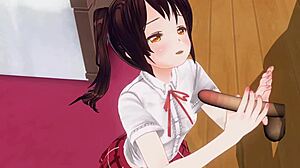 uncensored anime sister teases anal with edging handjob