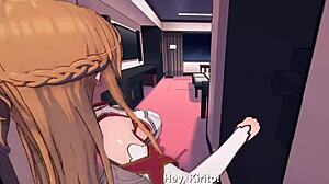 sword art online virtual foot fetish with blowjob and hentai