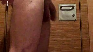 Outdoor toilet adventure in public park setting