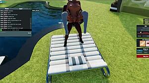 the blonde babe is addicted to that big black cock. she rides the handsome bull hard in the bedroom.