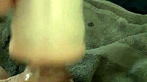 X900d enjoys solo fleshlight wank with internal cumshot