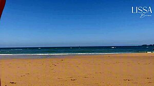 Stranger Fills Mouth on Public Beach
