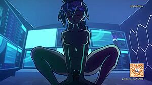 Intriguing 2D Animation Riding Scene