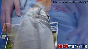 Brunette Babe Stripped Out Of Thong For Rough Anal