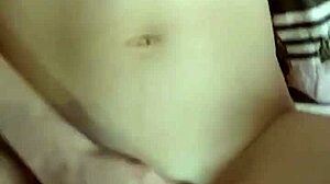 teen finally agrees to record video but hides face in swingers blowjob