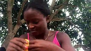 crazybitch unboxes packaged in front of strangers