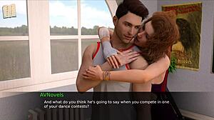 Sexual encounter with redhead in gym