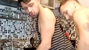 Plumber unclogged my pipe with a big facial 😏