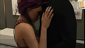 Intense Chat with Gorgeous Pink Haired MILF in Anime