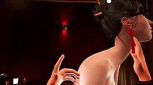 narrative of vr paradise private room 3 with hentai anime