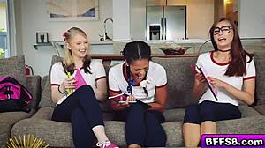 uhh, me n horny babes messin with new student!