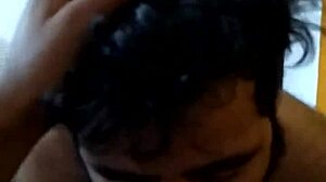 Indian muslim gay man performs deep throat on cock passionately