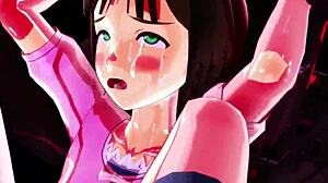 puru puru haruka 09 string pulling game in hentai