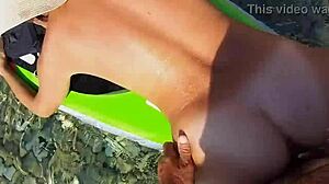 couple has wild anal fucking leading to intense orgasm on sup