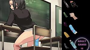 No Pants Exposure School In Cartoon Game Anime Hentai