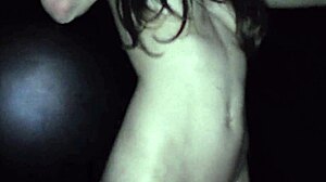 watching my skinny girlfriend eaten at glory hole