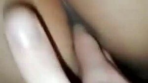 horny hubby intensely fingers wife's pussy and ass