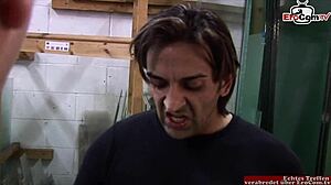 Skinny submissive milf takes hardcore anal pounding