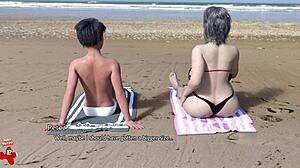 Cartoon milf in Golden Boy 20 explores wild solo play. Big tits and mature charm captivate.