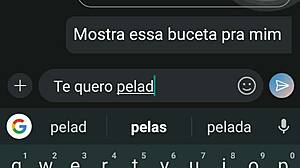 blonde girl chats on video call 😘