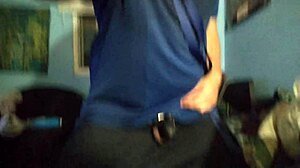 Man Uses Chastity Cage For Masturbation Session