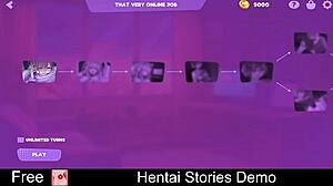 IN THIS HENTAI STORIES DEMO EROTIC ANIME GAME UNFOLDS