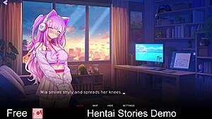 IN THIS HENTAI STORIES DEMO EROTIC ANIME GAME UNFOLDS