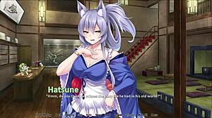 in the hotspring, tails and titties lead to a wild fivesome creampie session.