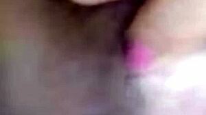 Horny fat woman shows body on video call