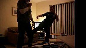 Gay Foot Kickboxing Match with Intense Action and Competition