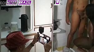 Fernanda Chocolate Fresh from Gym Craves Intense Action with Husband Lehxkobra on Sheer.