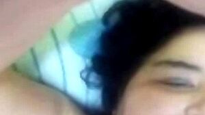 Horny fat woman shows body on video call