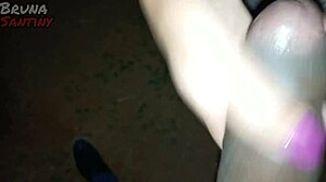 Bruna Santiny 18+ Fucks Big Black Cock in Park