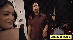 Nia Bleu Sucks Monster Cock