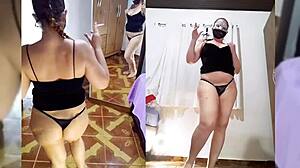 Mirella Delic does a sexy personalized striptease in fishnets, showing off her big ass and tits 😍