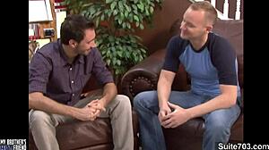 two hottie gay guys start with blowjobs then fuck until cumming hard