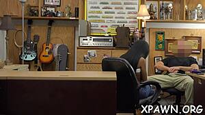 sex in shop with big rod couple