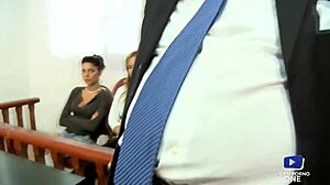 Beautiful Sluts Getting Fucked in Front of the Judge at the Tribunal