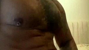 Tattooed Viktor Rom, The Muscular Latino Gay, Masturbates His Huge Cock In The Bathroom