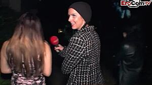 Public Porn Casting With German Teen!