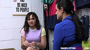 Naudi Nala Caught Shoplifting Come To Office For Interrogation With Penny Barber