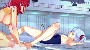 Ruri Hoshino And Festenia Muse Intense Lesbian Play!