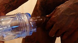 hallelujah johnson is masturbating with his fleshlight