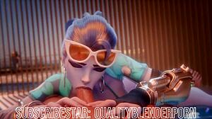 Widow Deepthroats Cock On Beach With Big Tits!