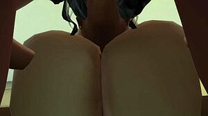 Sims 4 shows two women getting busy on a couch