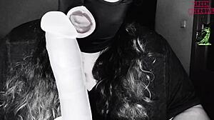 Fuming My Dildo Homemade Spanish Kinky Sex Chubby Masked Fat Amateurs