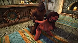 Adrianne Bound In Rough Indian Bondage Assfucking In Skyrim