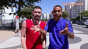 i watch teen cariocas assfuck russian tourist in threesome