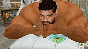 Extremely Handsome Hunk Cam Heyward Gets Every Inch Of His Huge Dick Massaged